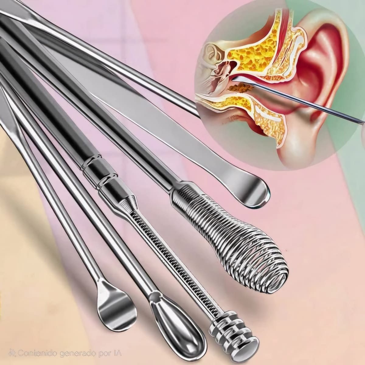 Limpiador de Oidos Acero Inoxidable OtoCare® Pro