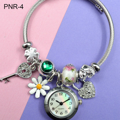 Reloj Pulsera tipo Pandora Perla